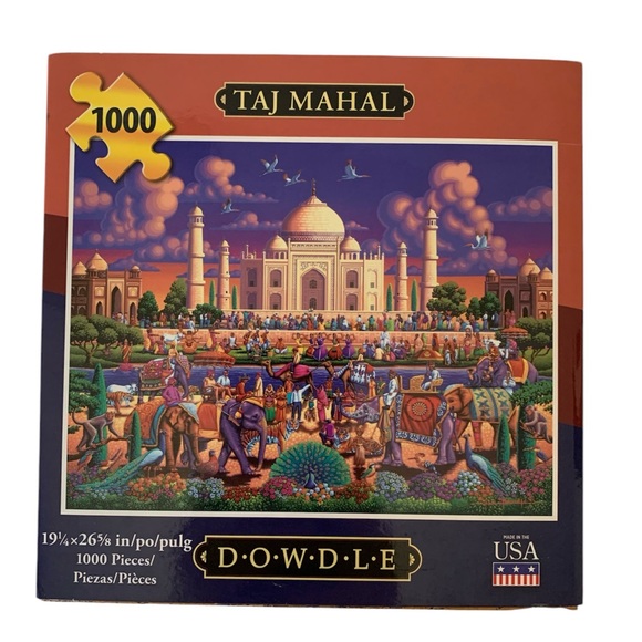 NEW Taj Mahal Puzzle Dowdle 1000 Pieces Sealed in Polybag 19 1/4 x 26 5/8 - Picture 1 of 12